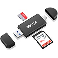 Vanja USB 3.0 Lector de Tarjetas- USB Tipo C SD-MicroSD Lector de Tarjetas Adaptador OTG para MacBook Pro- MacBook- iMac…